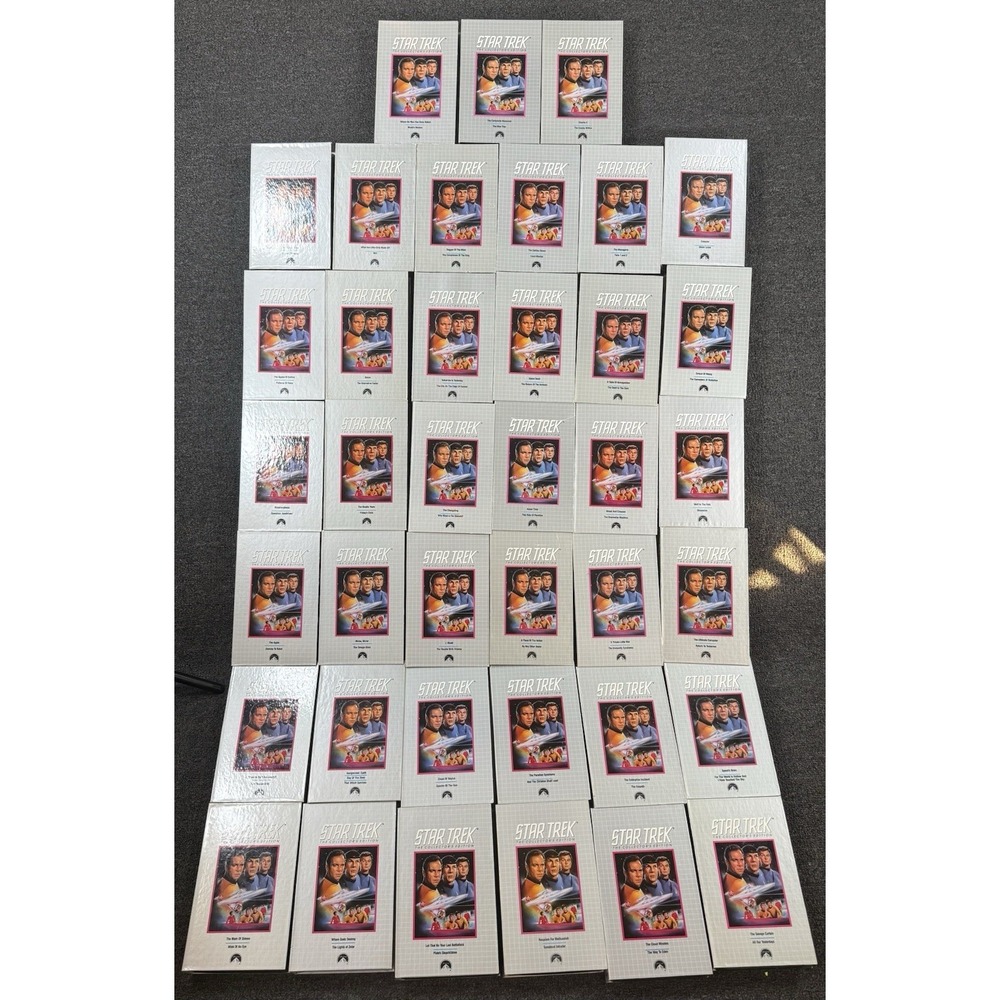 Vintage Star Trek VHS Collector's Edition Complete Set Of 39 Tapes